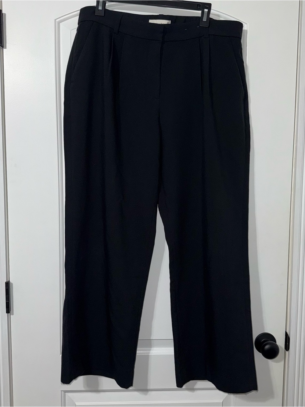 Abercrombie And Fitch Wide Leg Dress Pant Women’s Size 32 14 Curve Love Black